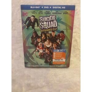 Suicide Squad Extended Cut Blu-ray DVD Movie Combo